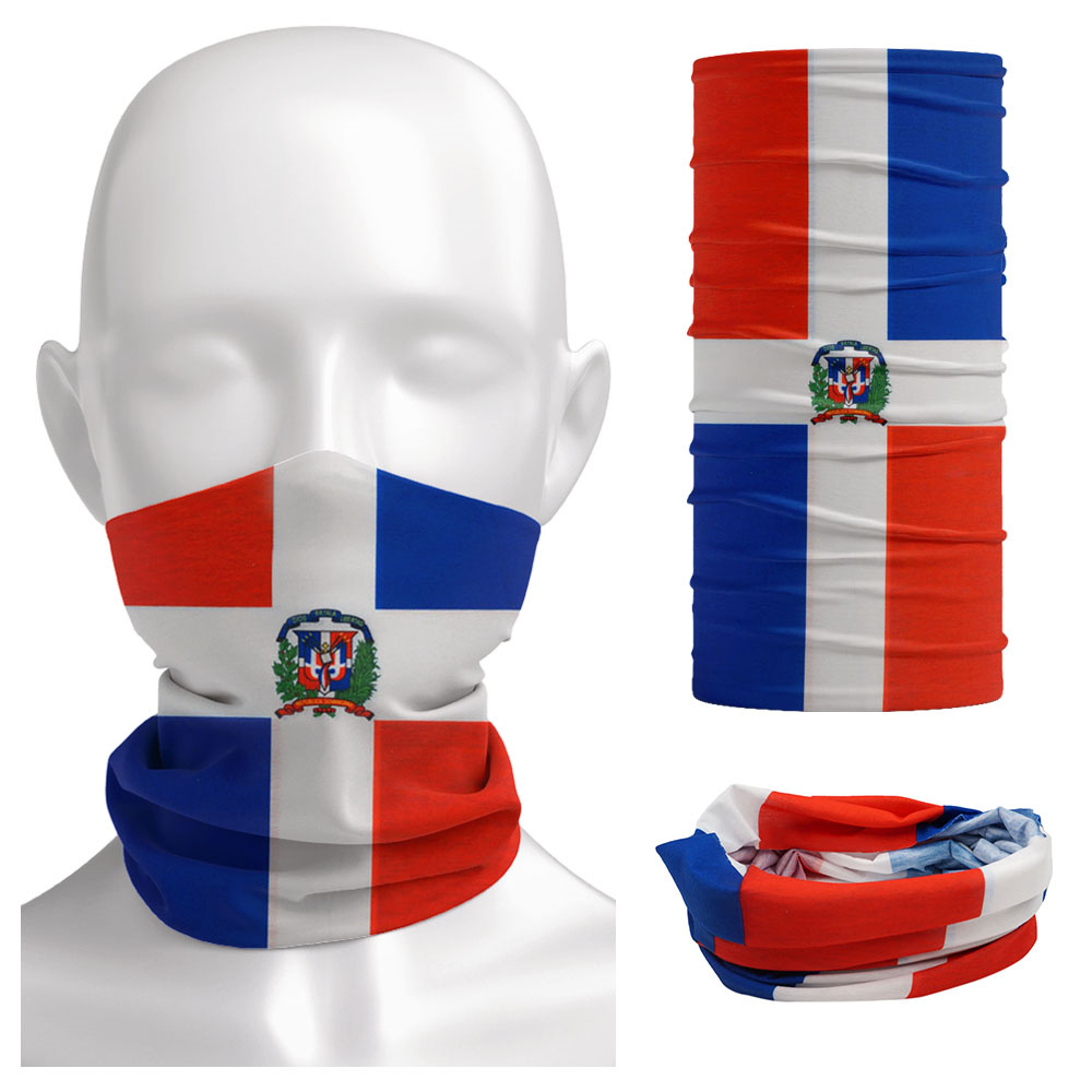 Fishing Gear - Dominica flaga narodowa Bandana bezszwowe letnie