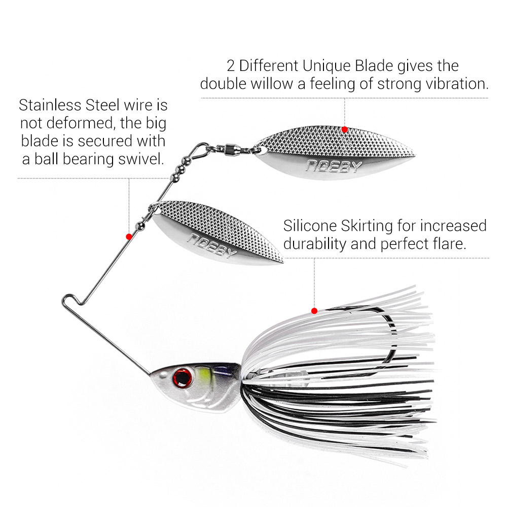 Noeby Spinnerbait 10.5g 14g 21 – Saltwater Fishing Hook recenzja i cena