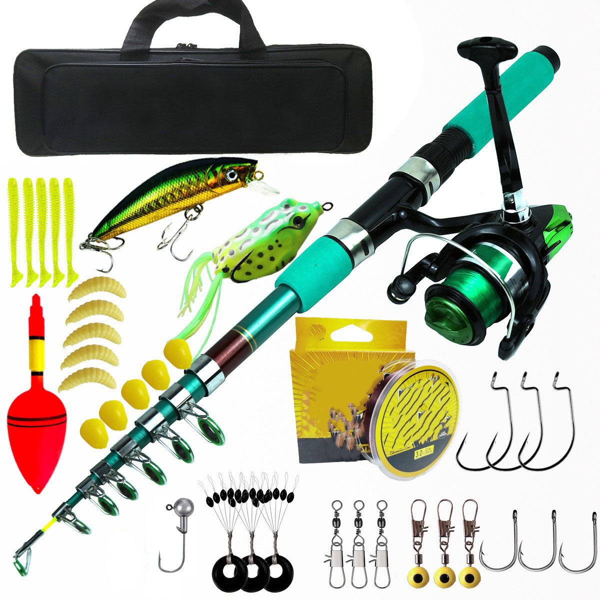 Przenośny Ultralekki Karpiowy  – Telescopic Fishing Rod recenzja i cena