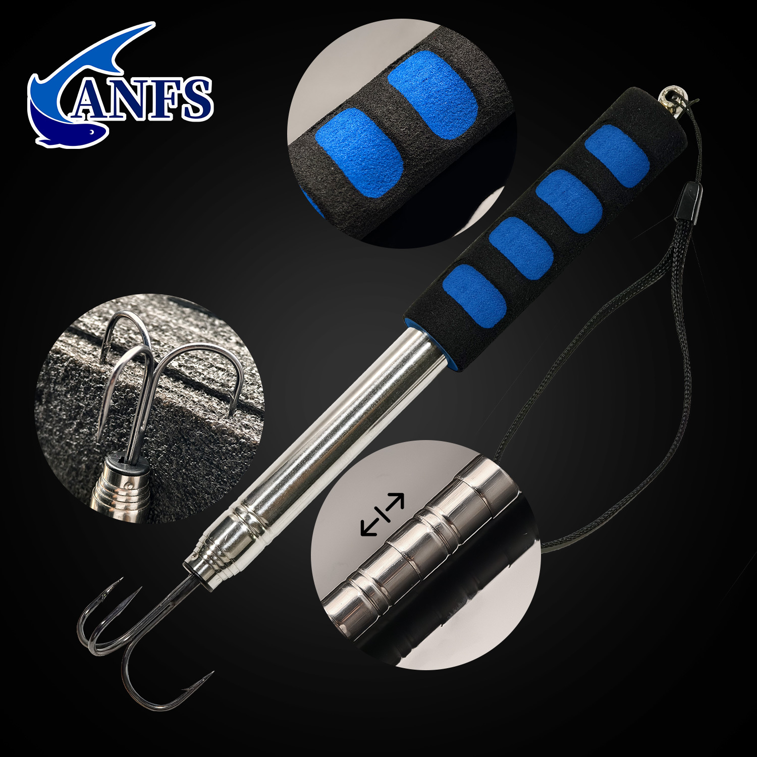 ANFS 1 szt. Teleskopowy podbie – Saltwater Fishing Hook recenzja i cena